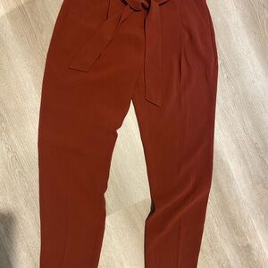 RW&CO. Women's Rust Tie-Waist Pants
